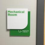 Custom design muti-panel sign changeable face attached with magnetic retainer system.
