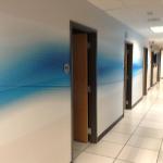 75ft long custom wall accent